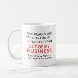 Lustigt humoristiskt uppehåll för gratis Trendig S Kaffemugg