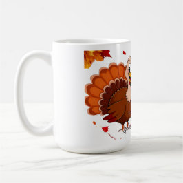 Lustigt Humous Cute Thanksgiving Turkiet Mugg