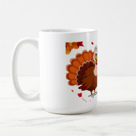 Lustigt Humous Cute Thanksgiving Turkiet Mugg