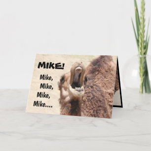 Lustigt Hump Day Card för Mike! (anpassa) Kort