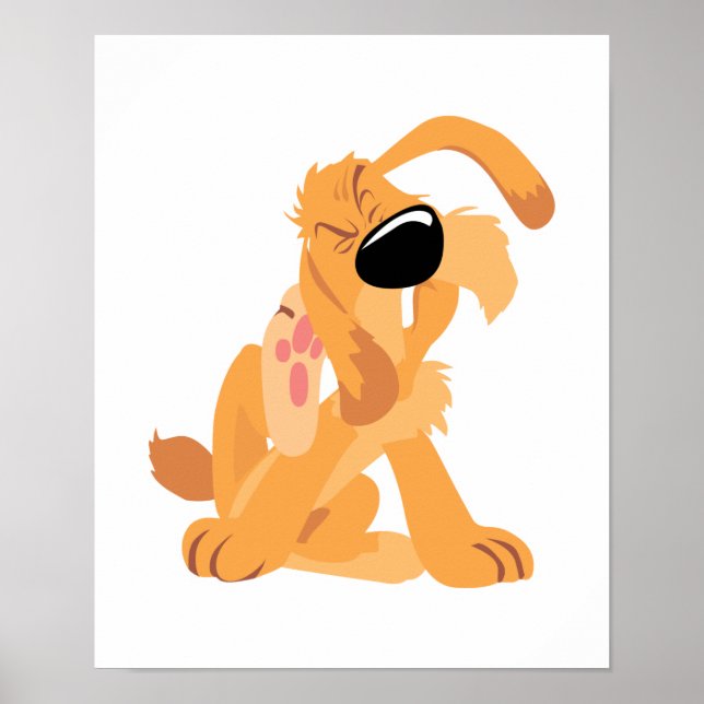 Lustigt hund poster (Framsidan)