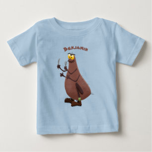 Lustigt hungrig ful loppa tecknad t shirt