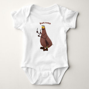 Lustigt hungrig ful loppa tecknad t shirt