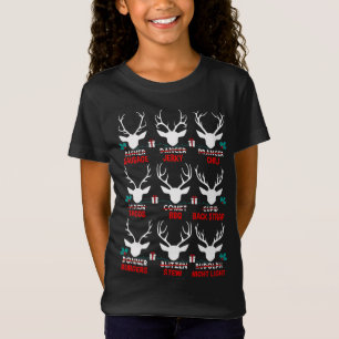 Lustigt Hunter of All Santa's Reindeers Cute Hjort T Shirt