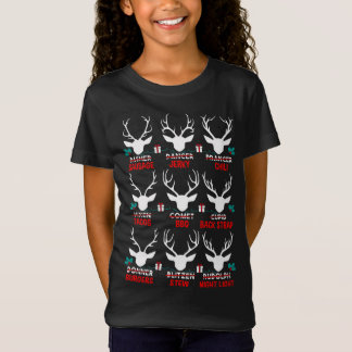 Lustigt Hunter of All Santa's Reindeers Cute Hjort T Shirt