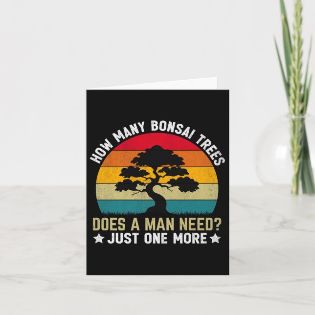 Lustigt hur många Bonsai Träd behöver _ Just Kort (Framsida)