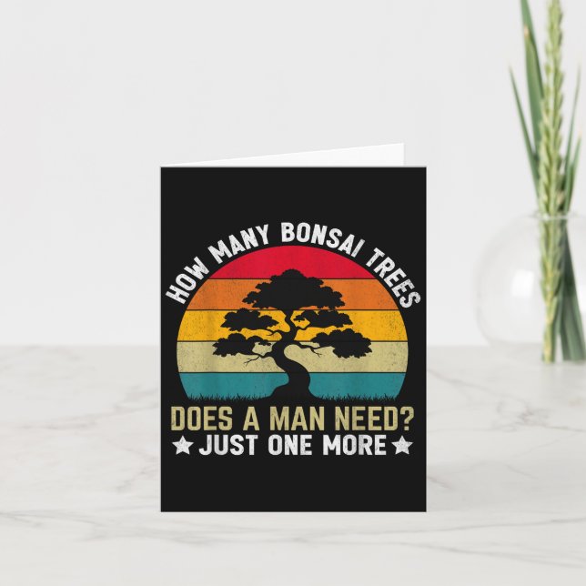 Lustigt hur många Bonsai Träd behöver _ Just Kort (Framsida)