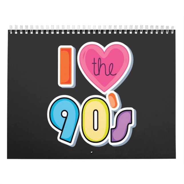 Lustigt i Kärlek 90-talet, 1990-talets Temaparty Kalender (Omslag)
