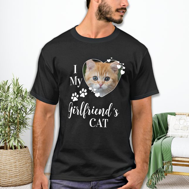 Lustigt i Kärlek Min flickväns kattunge Pet Photo T Shirt (Skapare uppladdad)