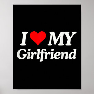 Lustigt i Kärlek Min Hett Girlvän jag gillar min H Poster
