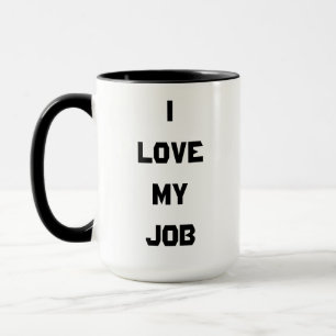 Lustigt i Kärlek mitt jobbkaffe Mugg