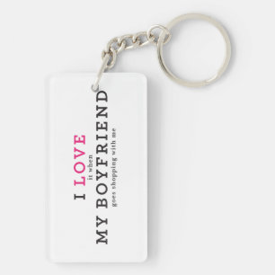 Lustigt i Kärlek när min Boykompis Keychain
