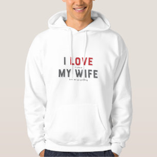 Lustigt i Kärlek när min fru Hoodie