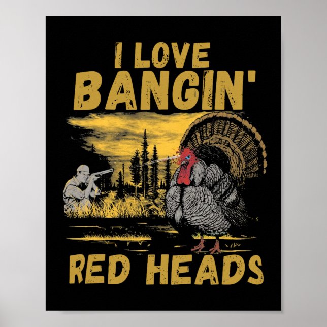 Lustigt i Kärlek Ngin Röda huvuden Jakt på Turkiet Poster (Framsidan)