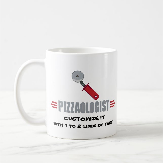Lustigt i Kärlek Pizza Kaffemugg (Vänster)