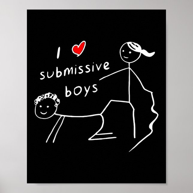 Lustigt i Kärlek, understödda Boys I Heart Submiss Poster (Framsidan)