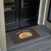 Lustigt i viloläge runt RV-kameran Mörk