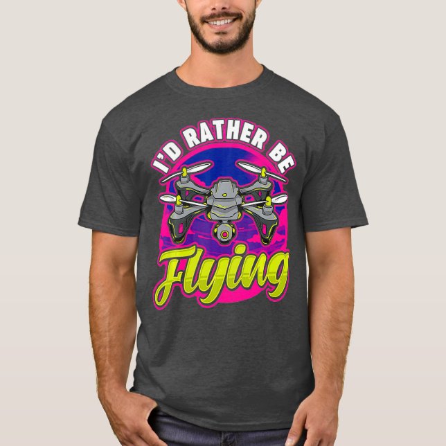 Lustigt ID:t flyger i stället pilot Hobby Pun T Shirt (Framsida)