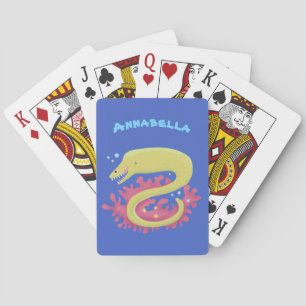 Lustigt illustration av gröntens tecknad casinokort