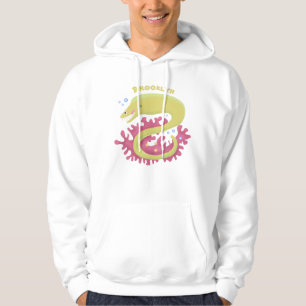 Lustigt illustration av gröntens tecknad hoodie