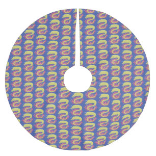 Lustigt illustration av gröntens tecknad julgransmatta borstad polyester