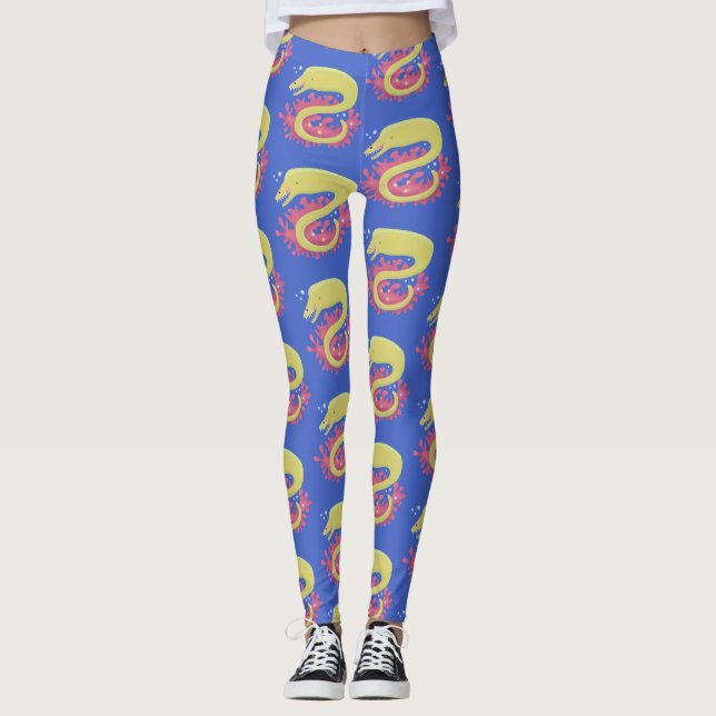 Lustigt illustration av gröntens tecknad leggings (Framsida)