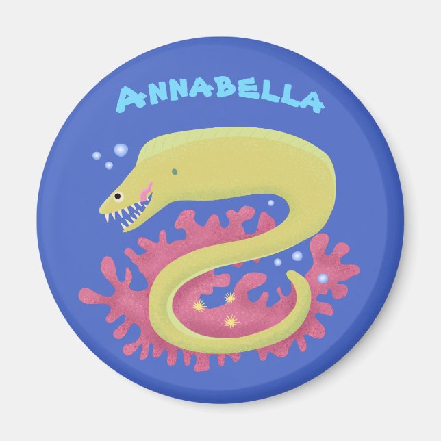 Lustigt illustration av gröntens tecknad magnet (Framsidan)