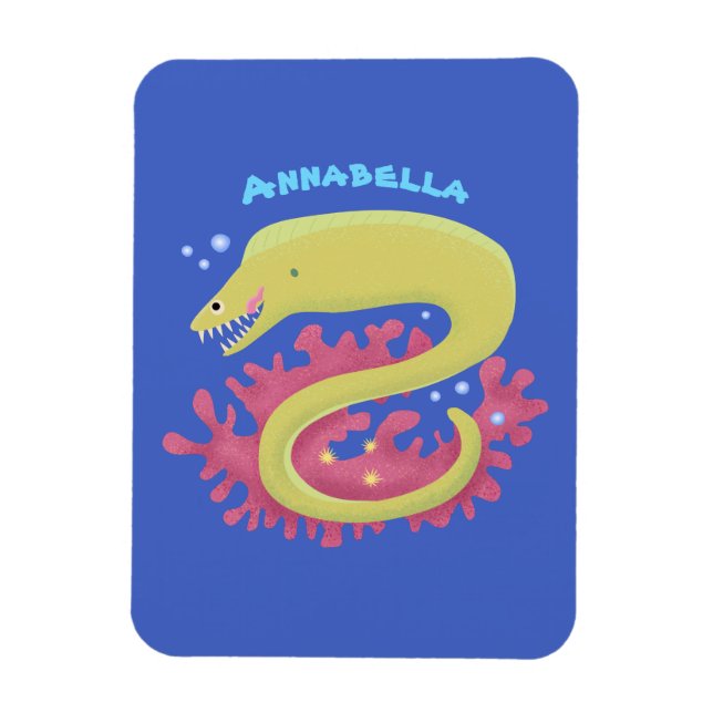 Lustigt illustration av gröntens tecknad magnet (Vertikal)