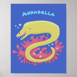 Lustigt illustration av gröntens tecknad poster