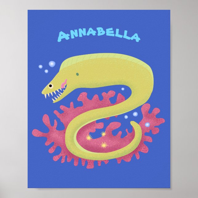 Lustigt illustration av gröntens tecknad poster (Framsidan)