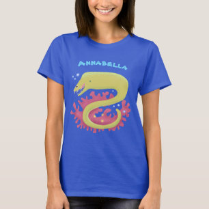 Lustigt illustration av gröntens tecknad t shirt