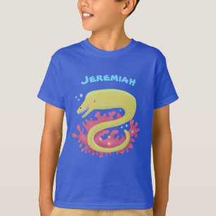 Lustigt illustration av gröntens tecknad t shirt