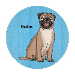 Lustigt illustration av hund tecknad i lycklig