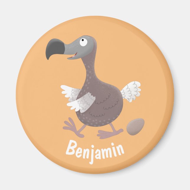 Lustigt illustration av tecknad av fågel magnet (Framsidan)