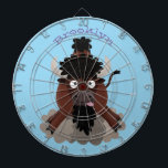 Lustigt illustration av tecknaden buffalo bison darttavla<br><div class="desc">Den här söta bison springer i fånig tecknad stil. Massa buffalo-roligt!</div>