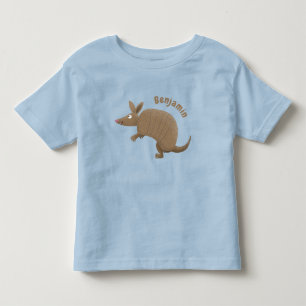 Lustigt illustration av tecknaden lycklig i Armadi T Shirt