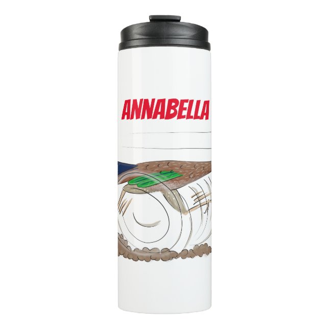 Lustigt illustration av tecknaden på slädlöpare (Framsida)