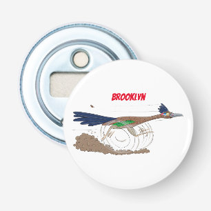 Lustigt illustration av tecknaden på slädlöpare flasköppnare