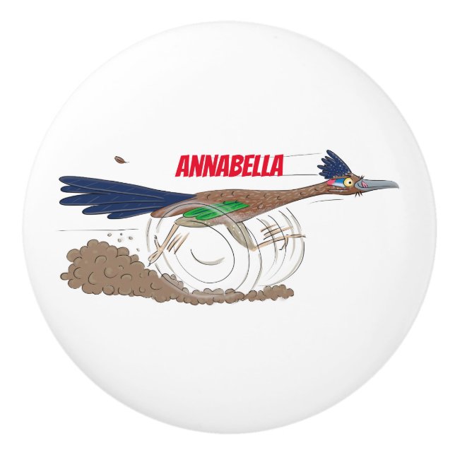 Lustigt illustration av tecknaden på slädlöpare knopp (Framsidan)