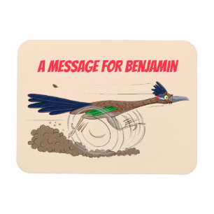 Lustigt illustration av tecknaden på slädlöpare magnet