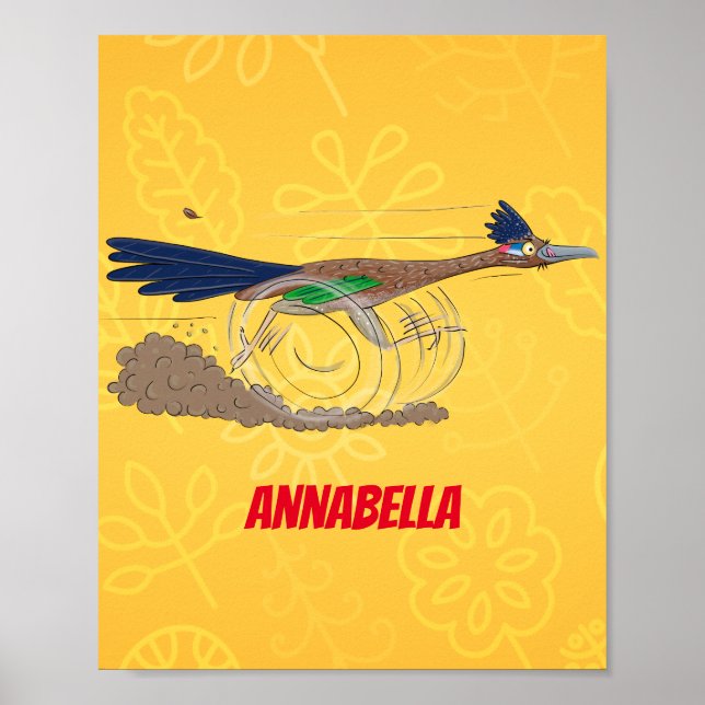 Lustigt illustration av tecknaden på slädlöpare poster (Framsidan)