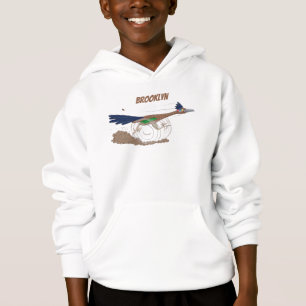 Lustigt illustration av tecknaden på slädlöpare t shirt