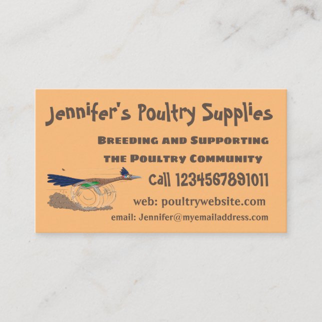 Lustigt illustration av tecknaden på slädlöpare visitkort (Framsida)