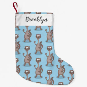 Lustigt illustration av tecknaden på tvättvätt liten julstrumpa