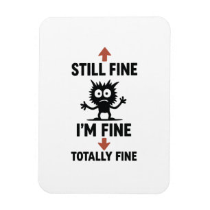 Lustigt "I'm Bra" Pilar Tecknad T-Shirt Magnet
