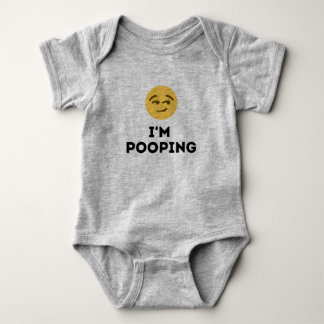 Lustigt "I'm Pooping" Cute Emoji T Shirt