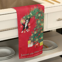 Lustigt in där Kat i Julgran