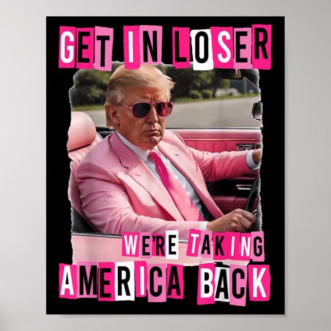 Lustigt in i förloraren Vi tar tillbaka Amerika Poster (Framsidan)