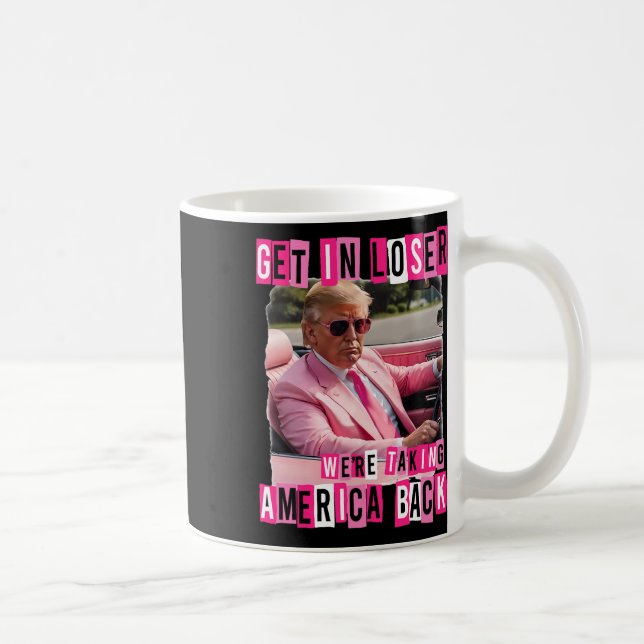 Lustigt in oss, vi tar Amerika Byck Trum Kaffemugg (Höger)