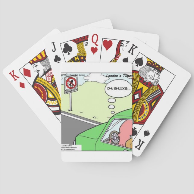 Lustigt ingen Zon bläckfisk Kortlek (Baksidan)